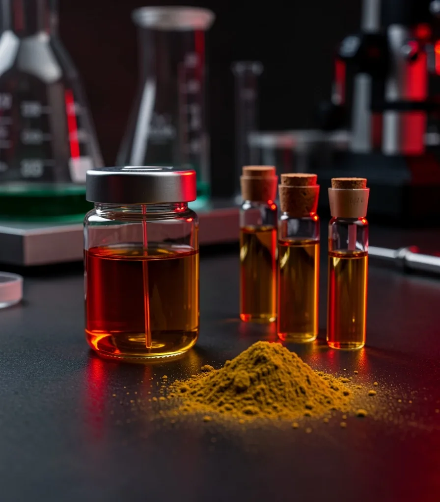 Laboratory testing equipment with sample vials